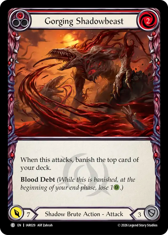 Gorging Shadowbeast (Red)