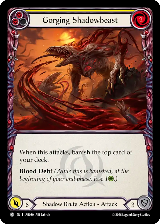 Gorging Shadowbeast (Yellow)