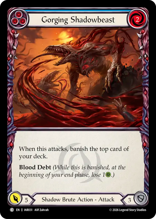 Gorging Shadowbeast (Blue)