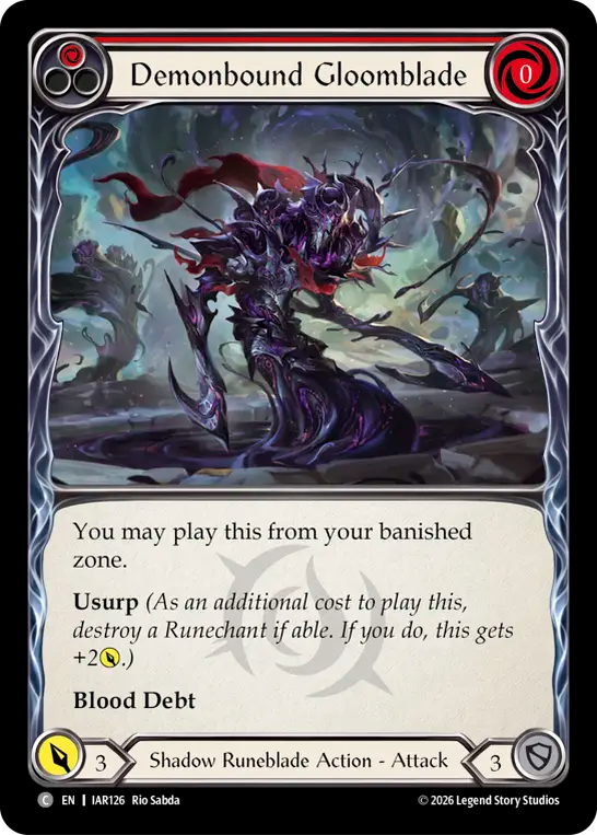 Demonbound Gloomblade (Red)