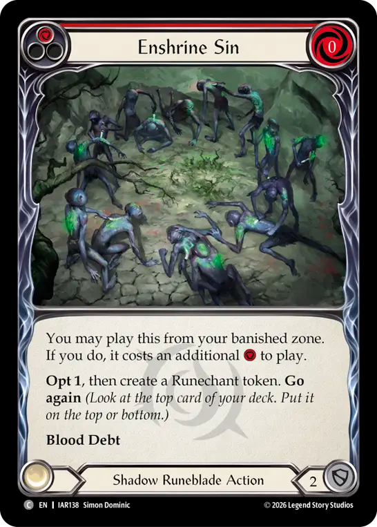 Enshrine Sin (Red)
