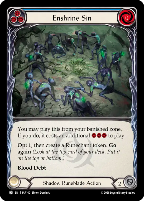 Enshrine Sin (Blue)