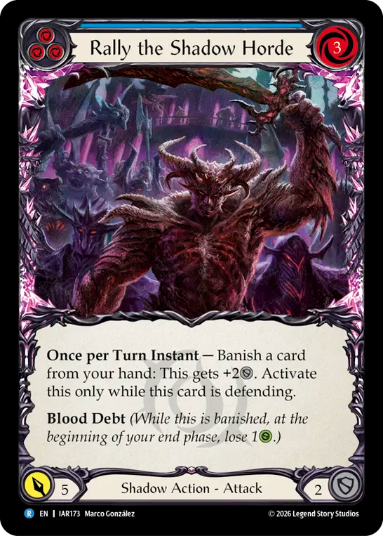 Rally the Shadow Horde (Blue)