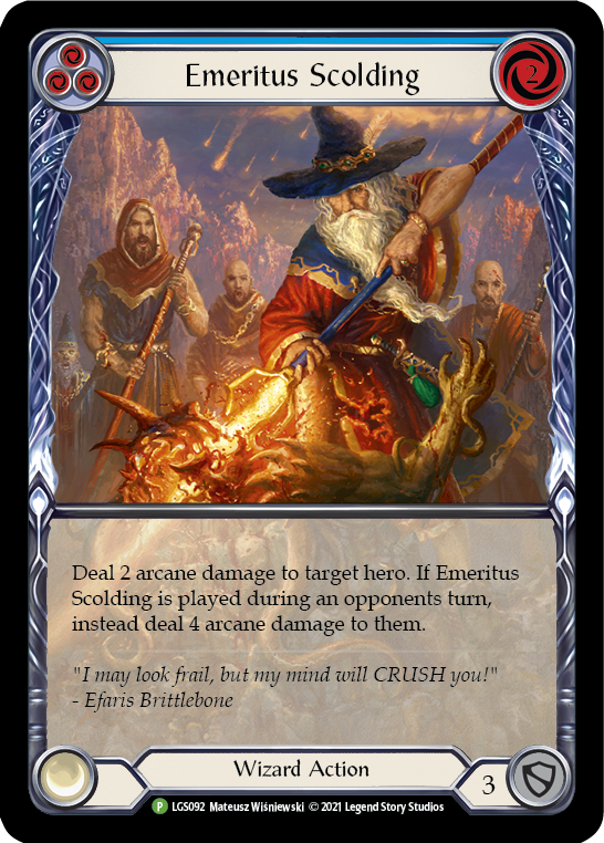 [Promo] [RF] Emeritus Scolding (Blue) - LGS092