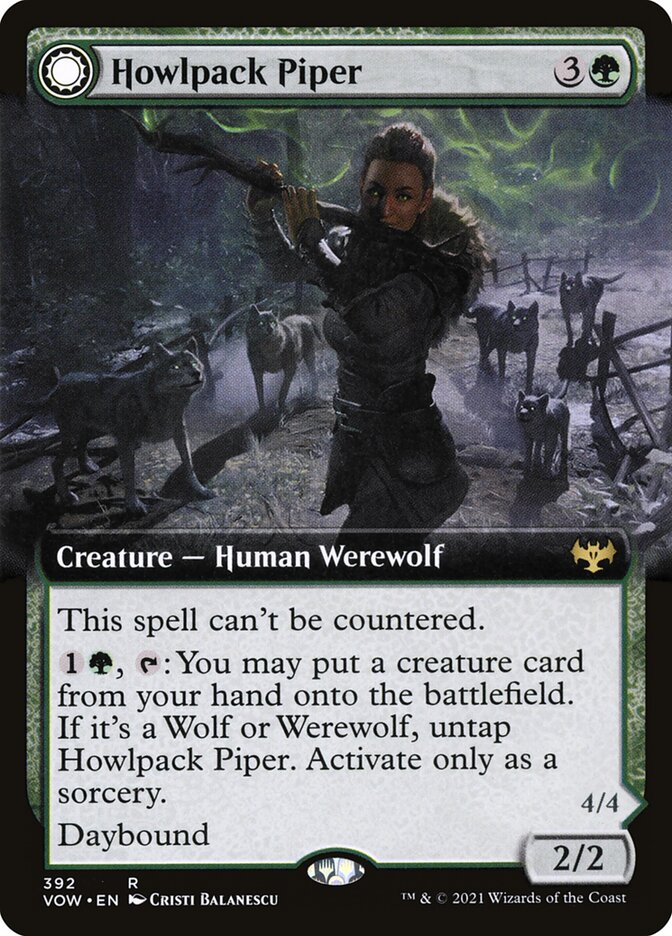 Howlpack Piper // Wildsong Howler (Extended Art)