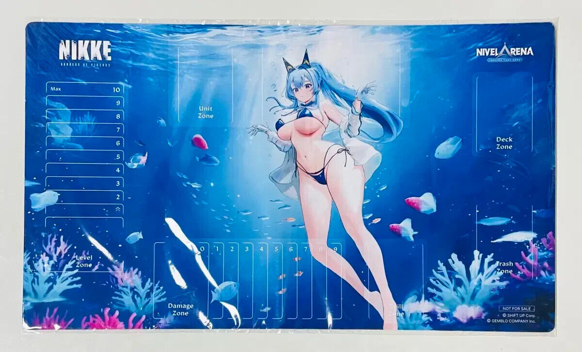 Helm Aquamarine Playmat Nivel Arena Nikke Korean Exclusive Playmat