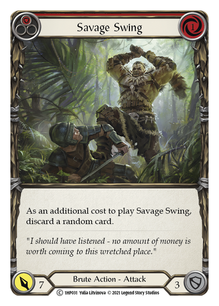 Savage Swing (Red) - 1HP031
