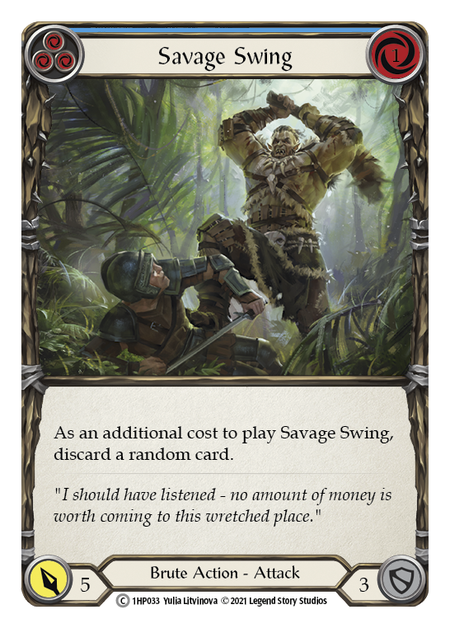 Savage Swing (Blue) - 1HP033