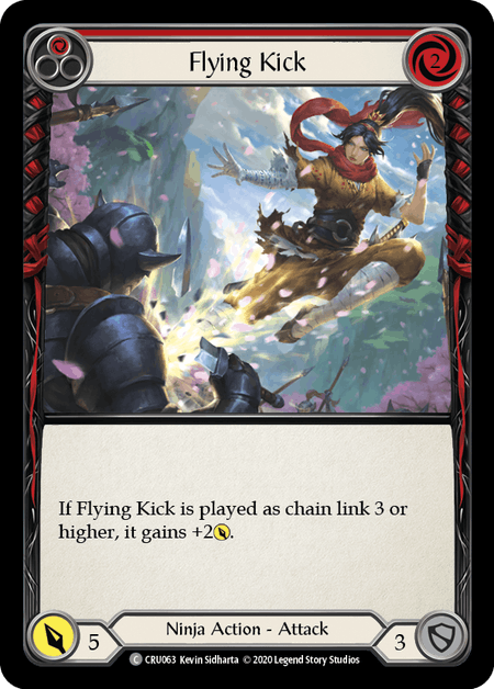 (1st Edition-RF) Flying Kick (Red) - CRU063