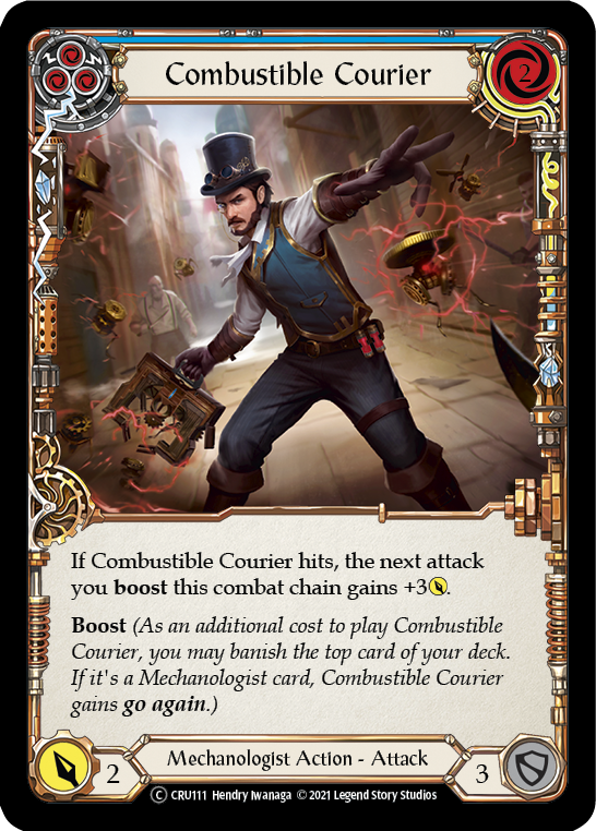 Combustible Courier (Blue) - UL-CRU111