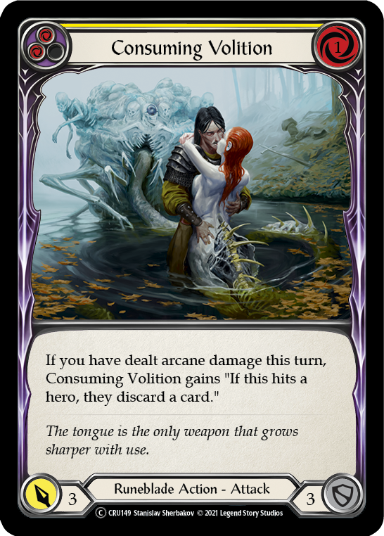 Consuming Volition (Yellow) - UL-CRU149