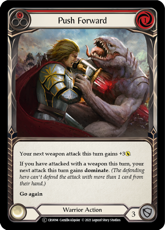 Push Forward (Red) - UL-CRU094