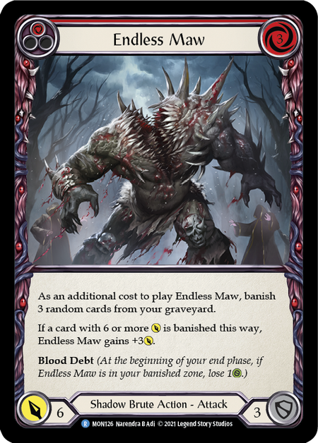 (1st Edition-RF) Endless Maw (Red) - MON126