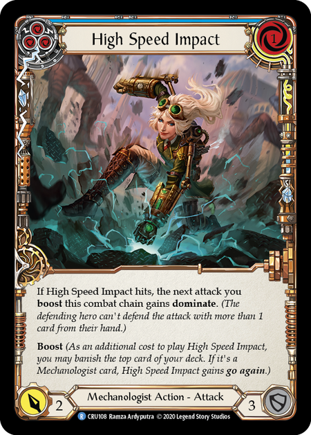 (1st Edition) High Speed Impact (Blue) - CRU108