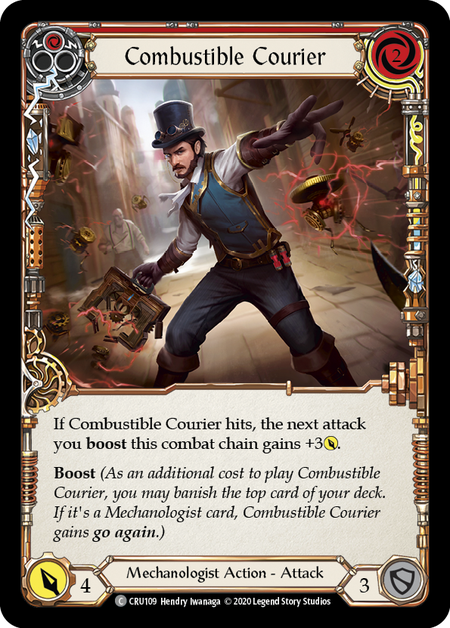 (1st Edition-RF) Combustible Courier (Red) - CRU109
