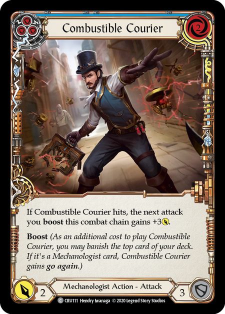 (1st Edition-RF) Combustible Courier (Blue) - CRU111
