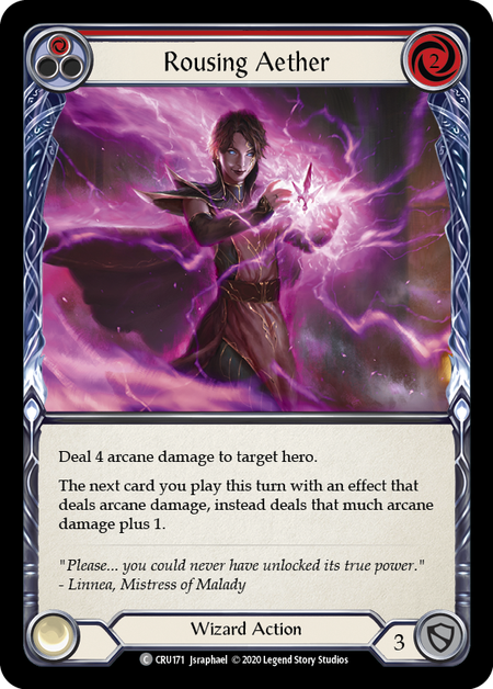 (1st Edition-RF) Rousing Aether (Red) - CRU171