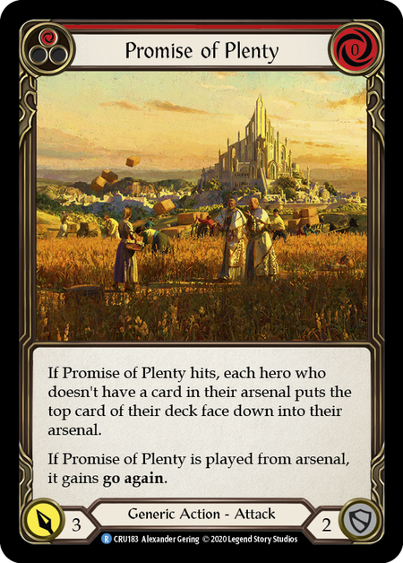 (1st Edition) Promise of Plenty (Red) - CRU183
