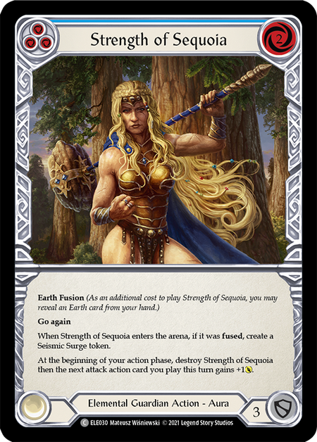 (1st Edition) Strength of Sequoia (Blue) - ELE030