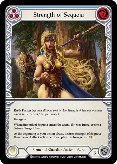 (1st Edition-RF) Strength of Sequoia (Blue) - ELE030