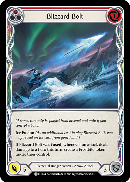 (1st Edition-RF) Blizzard Bolt (Red) - ELE044