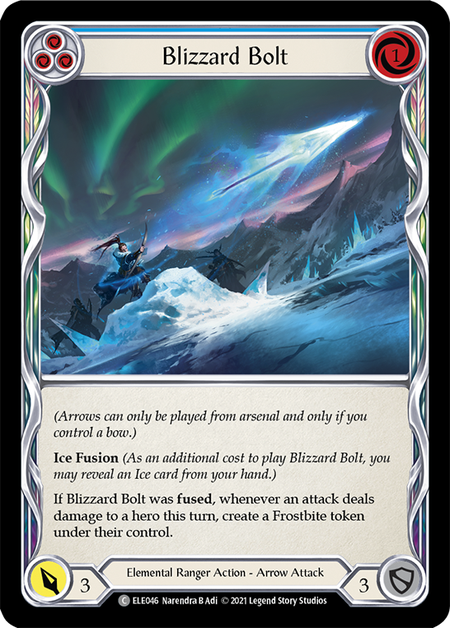 (1st Edition) Blizzard Bolt (Blue) - ELE046