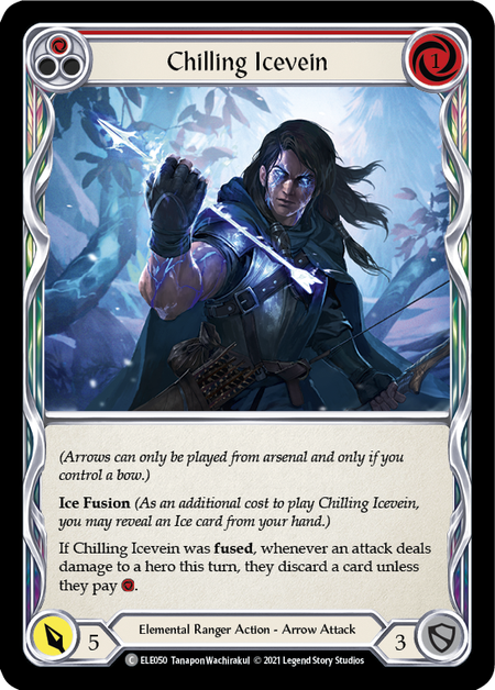 (1st Edition) Chilling Icevein (Red) - ELE050