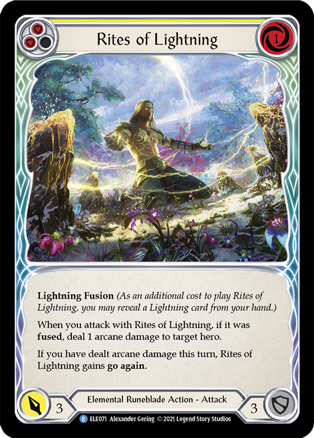 (1st Edition-RF) Rites of Lightning (Yellow) - ELE071