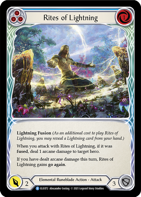 (1st Edition-RF) Rites of Lightning (Blue) - ELE072