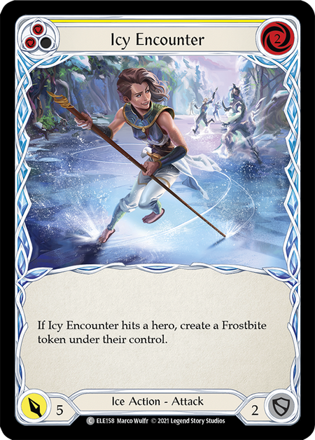(1st Edition) Icy Encounter (Yellow) - ELE158