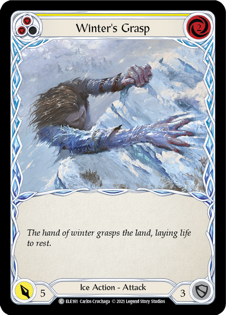 (1st Edition) Winter's Grasp (Yellow) - ELE161
