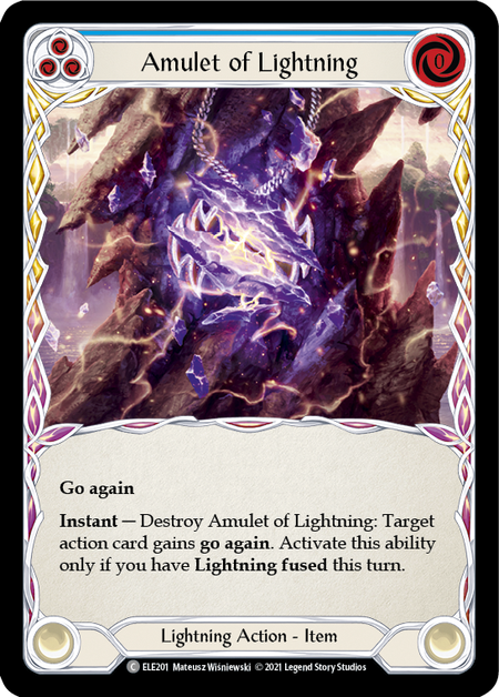 (1st Edition) Amulet of Lightning - ELE201