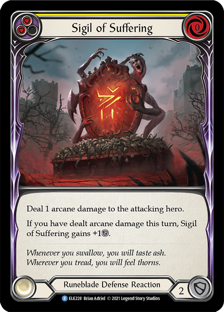 (1st Edition) Sigil of Suffering (Yellow) - ELE228