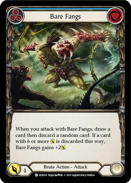 (1st Edition-RF) Bare Fangs (Blue) - EVR010