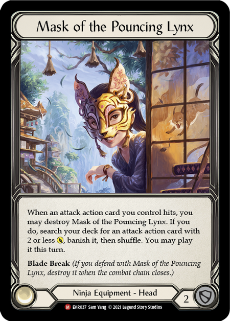 (1st Edition-CF) Mask of the Pouncing Lynx - EVR037