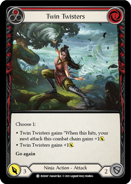 (1st Edition-RF) Twin Twisters (Red) - EVR047