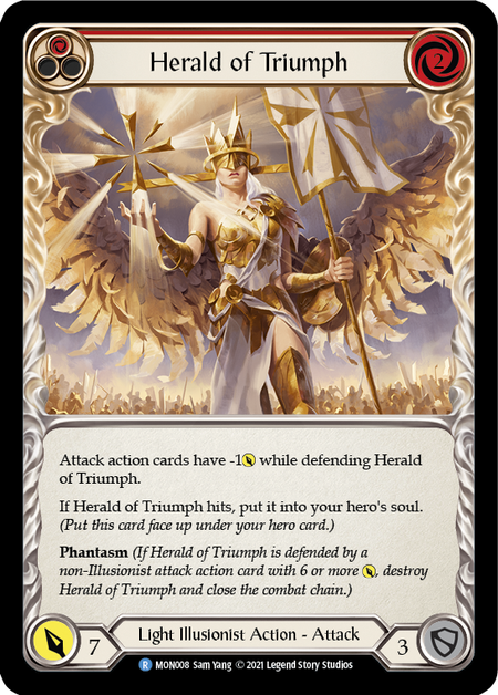 (1st Edition-RF) Herald of Triumph (Red) - MON008