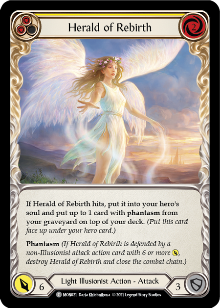 (1st Edition) Herald of Rebirth (Yellow) - MON021
