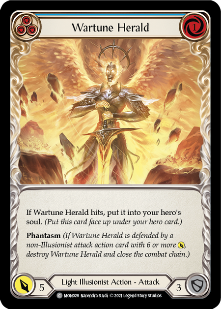 (1st Edition-RF) Wartune Herald (Blue) - MON028