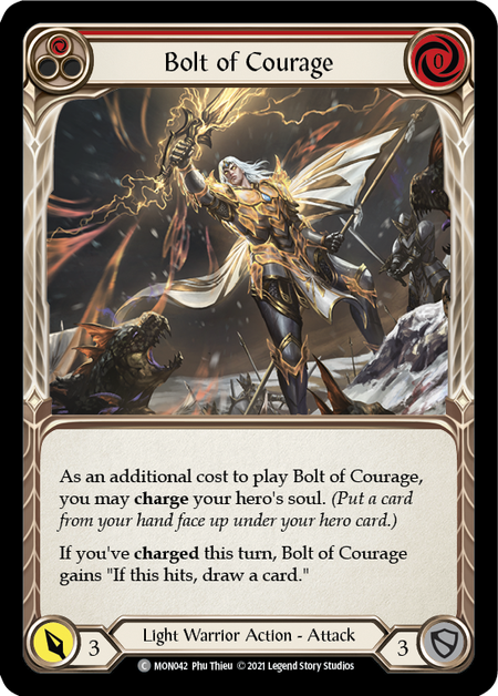 (1st Edition) Bolt of Courage (Red) - MON042