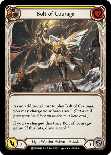 (1st Edition) Bolt of Courage (Yellow) - MON043