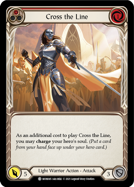 (1st Edition-RF) Cross the Line (Red) - MON045