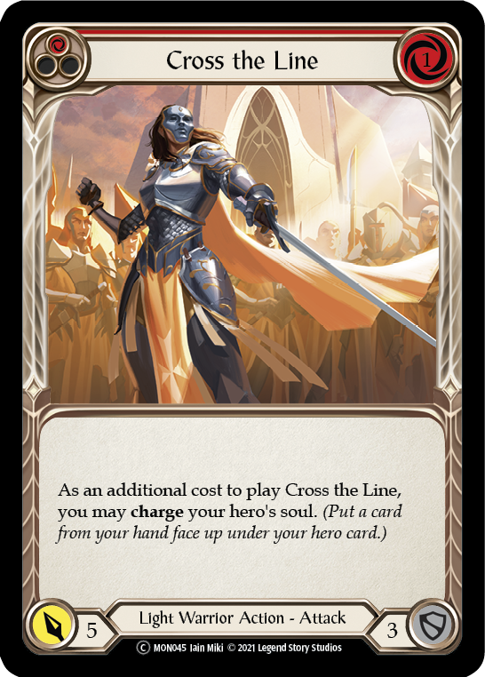 Cross the Line (Red) - UL-MON045