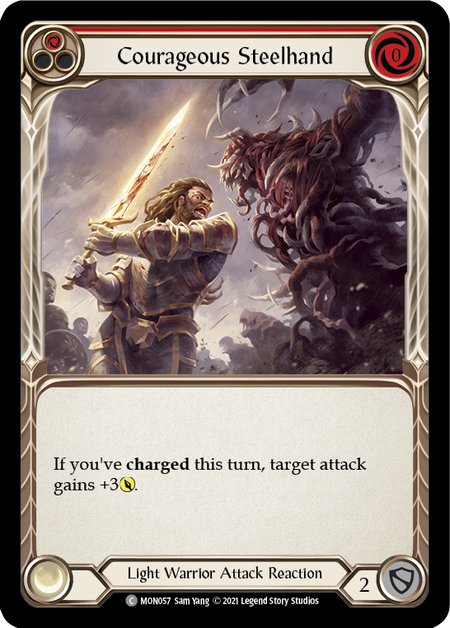 (1st Edition-RF) Courageous Steelhand (Red) - MON057