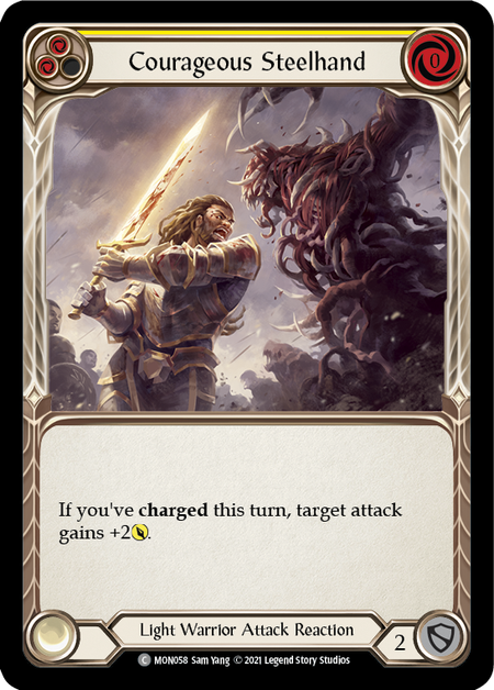 (1st Edition-RF) Courageous Steelhand (Yellow) - MON058