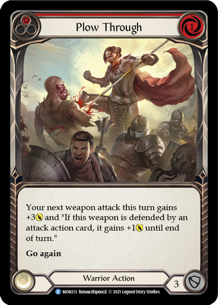 (1st Edition-RF) Plow Through (Red) - MON113