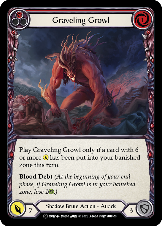 Graveling Growl (Red) - UL-MON144