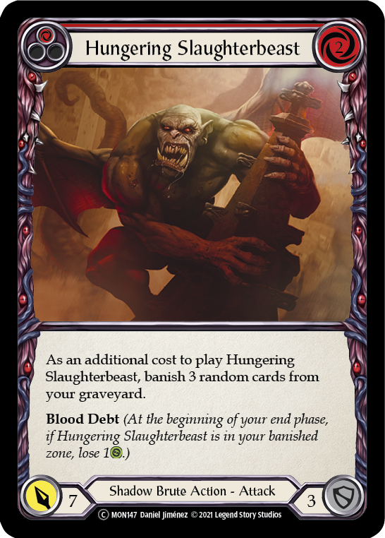 Hungering Slaughterbeast (Red) - UL-MON147