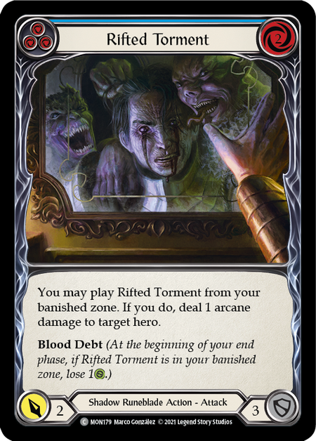 (1st Edition) Rifted Torment (Blue) - MON179