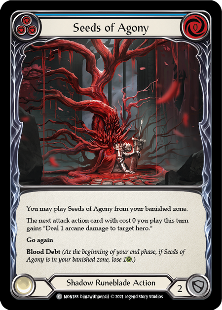 (1st Edition-RF) Seeds of Agony (Blue) - MON185